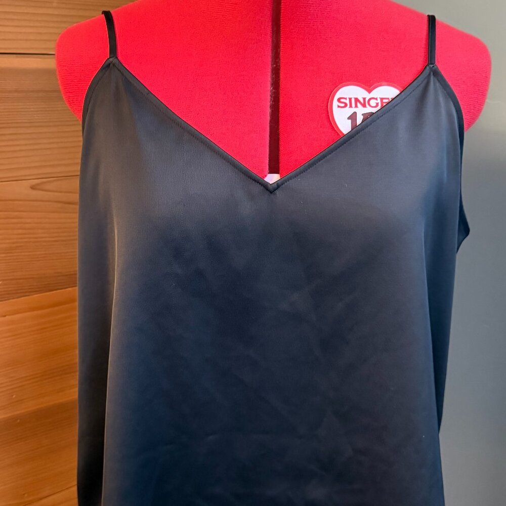 Uniqlo Black Satin Camisole Tank - XL